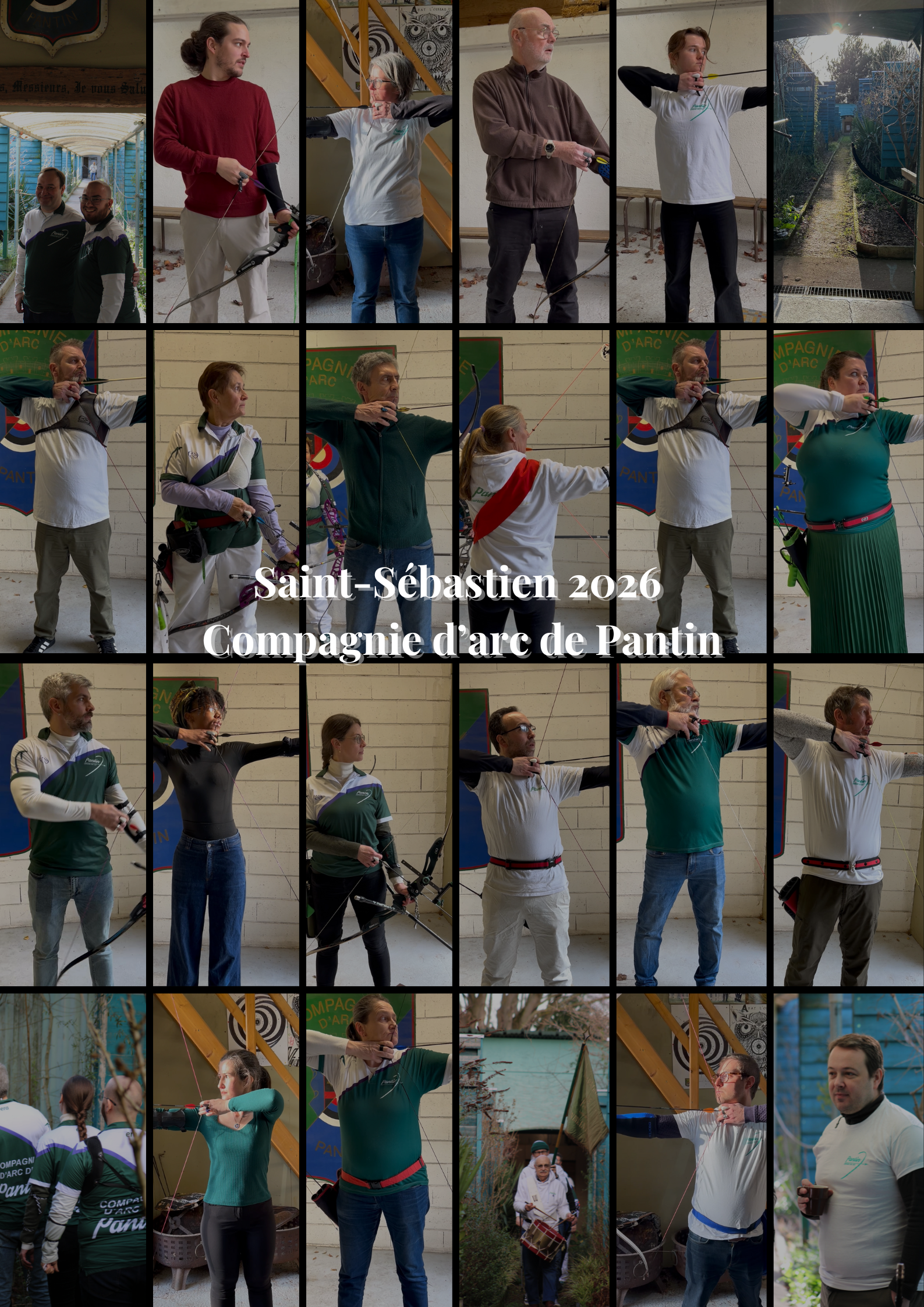 Saint Sébastien 2025 Compagnie d arc de Pantin Affiche