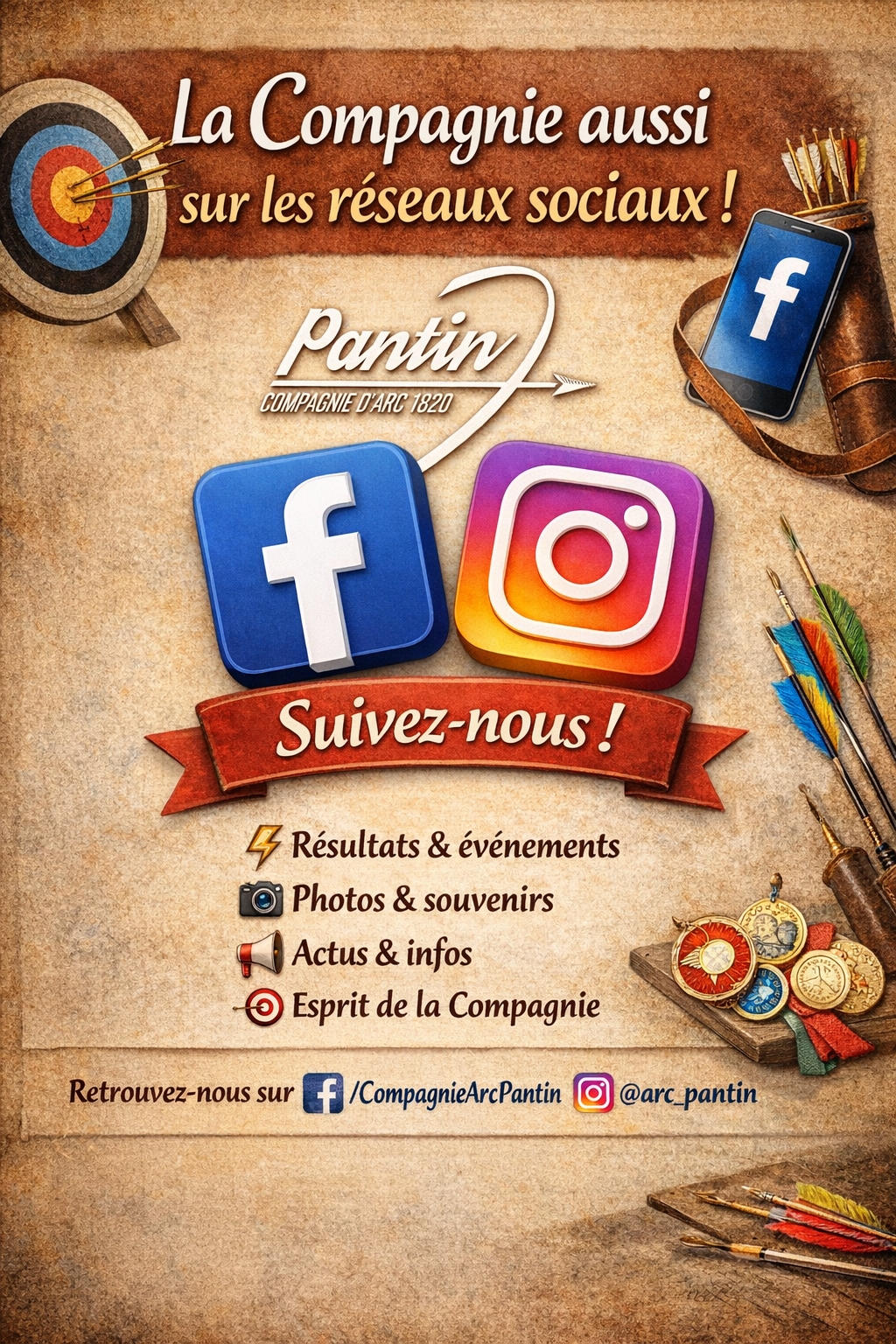 📣 La Compagnie aussi sur les réseaux sociaux !